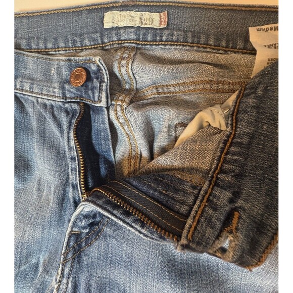 Levis 529 Women’s Curvy Stretch Jeans Size 14 Blue Boot Cut Mid Rise - Picture 6 of 15